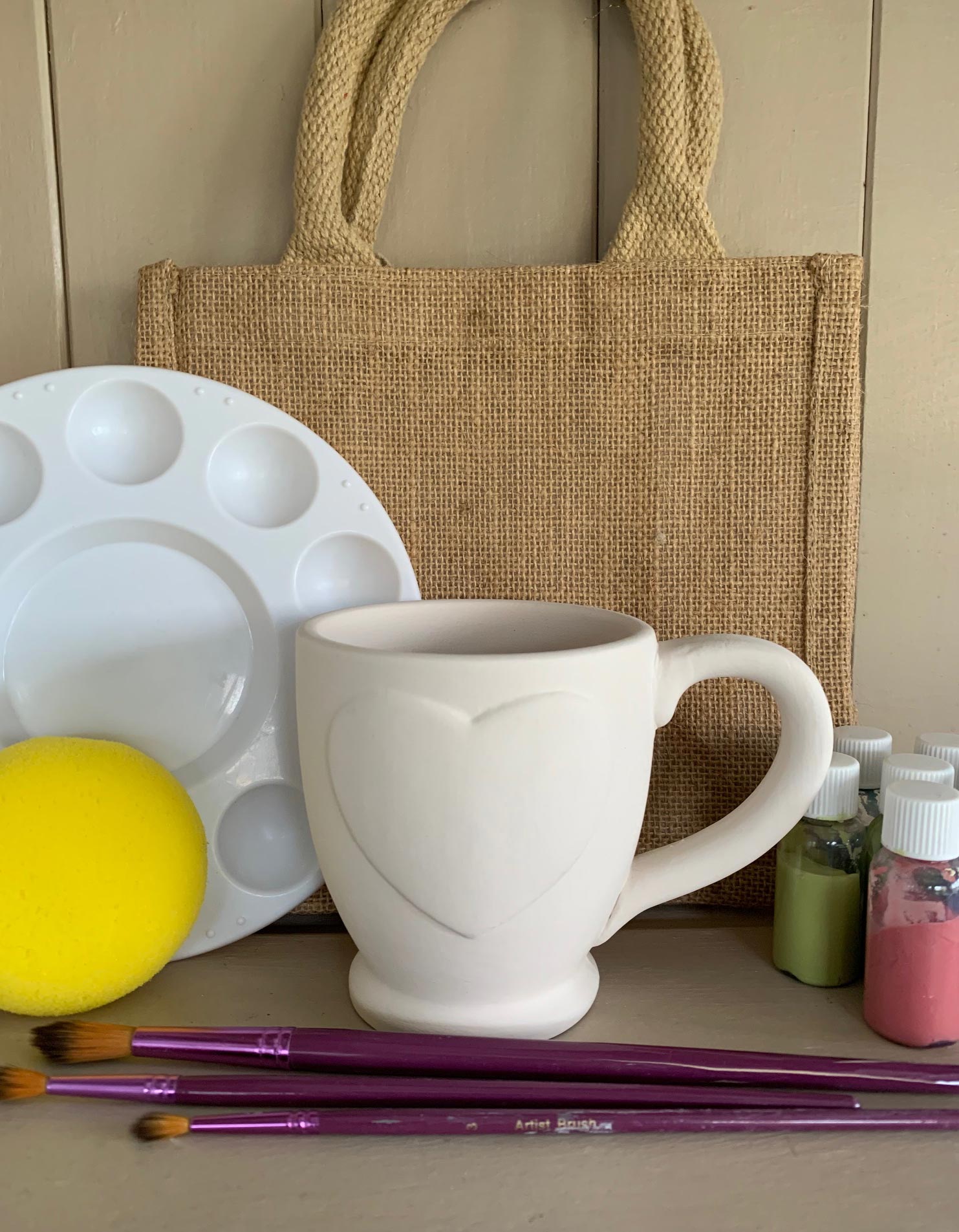 Heart paint at home kit Teacup Designs